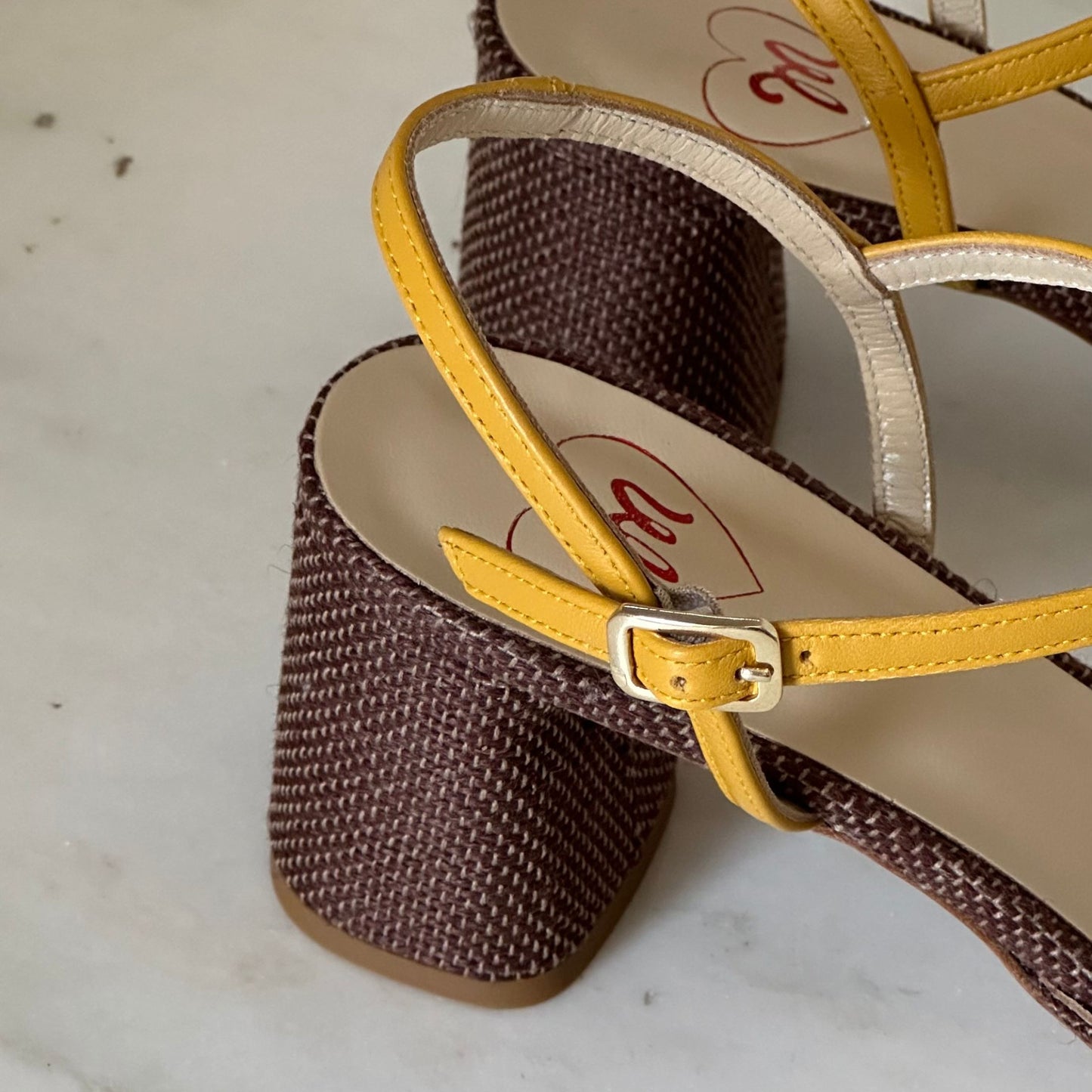 SLINGBACK "LE PUNTE" RAFIA E PELLE