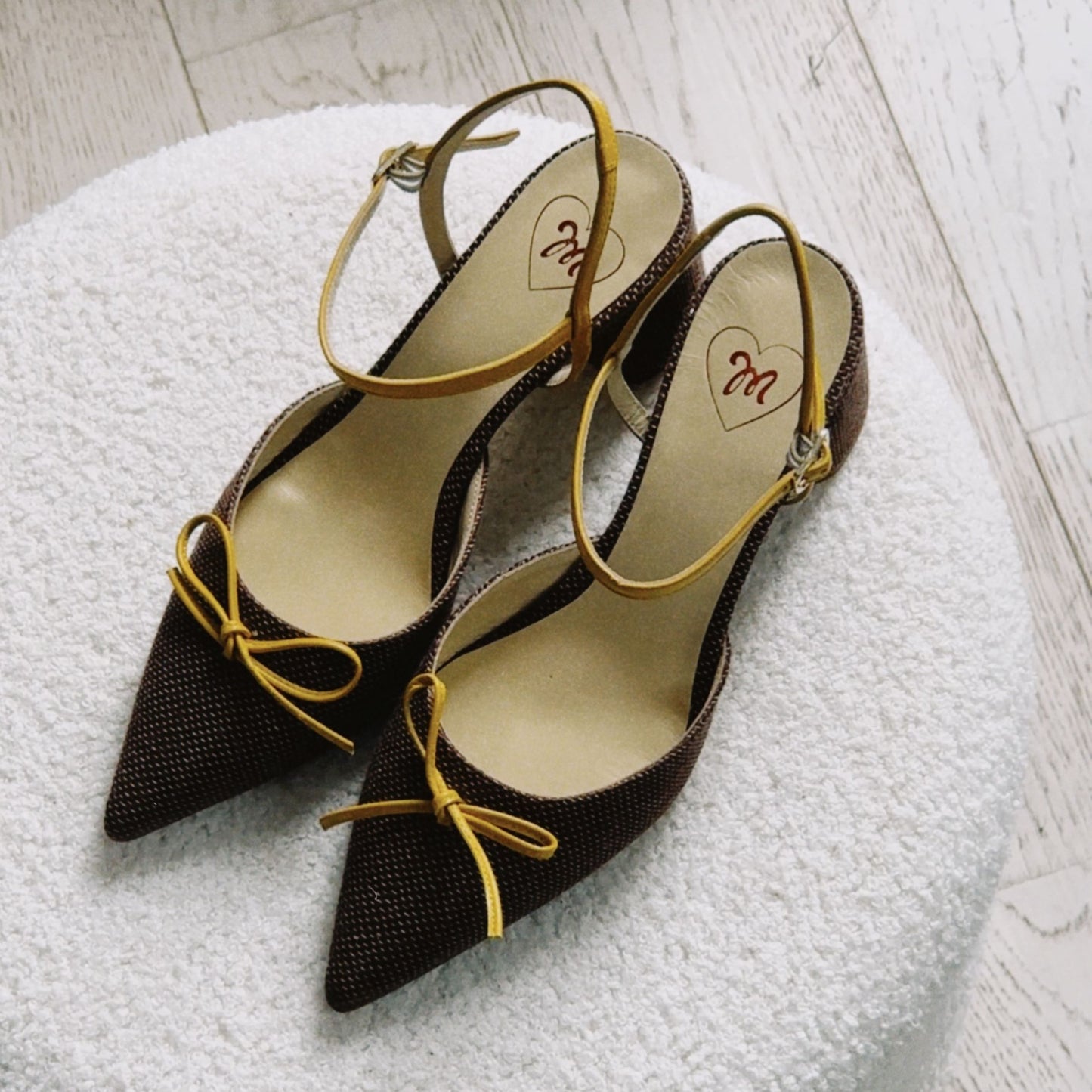 SLINGBACK "LE PUNTE" RAFIA E PELLE