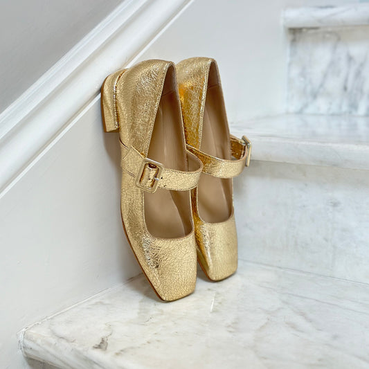 BALLERINE "LE QUADRE" ORO