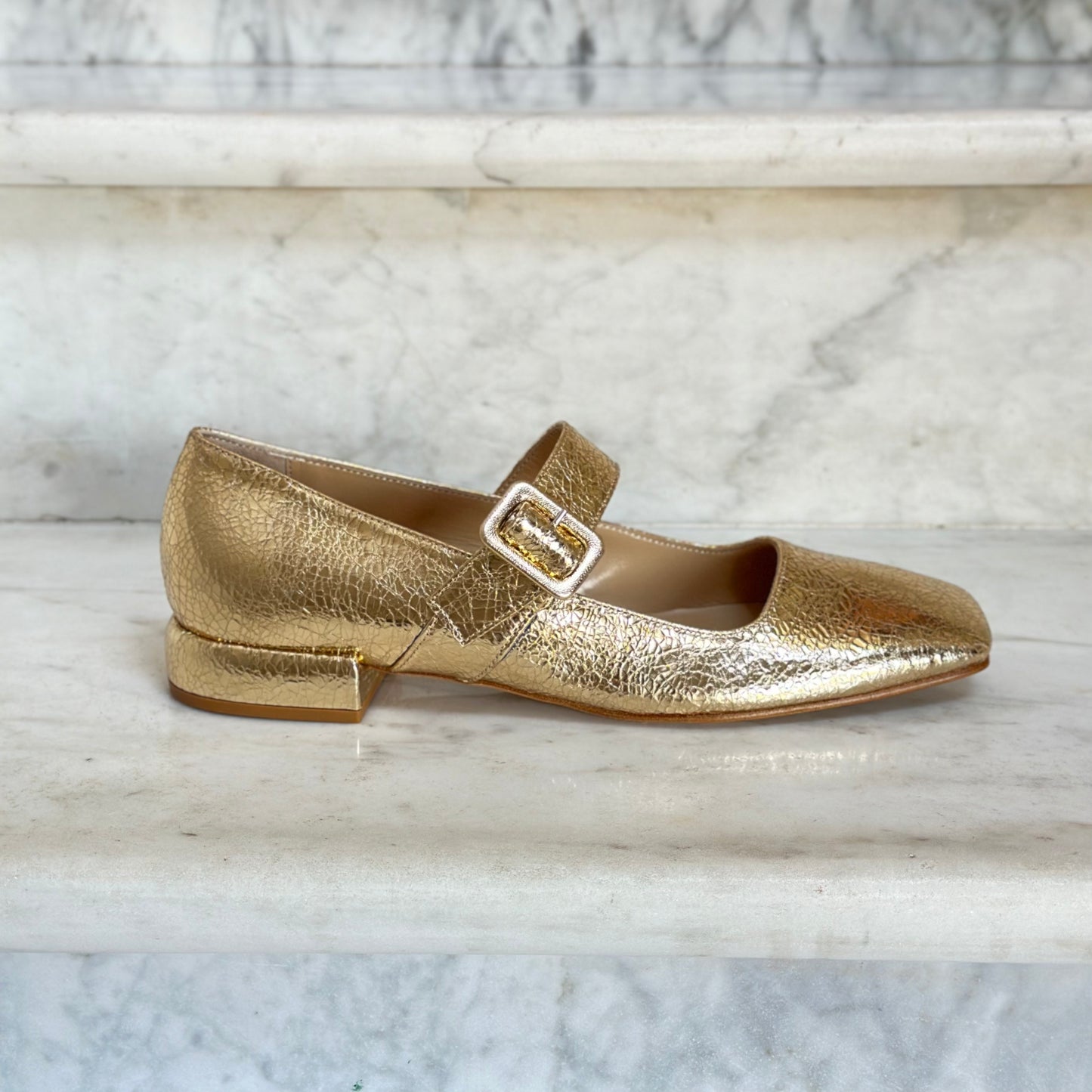 BALLERINE "LE QUADRE" ORO