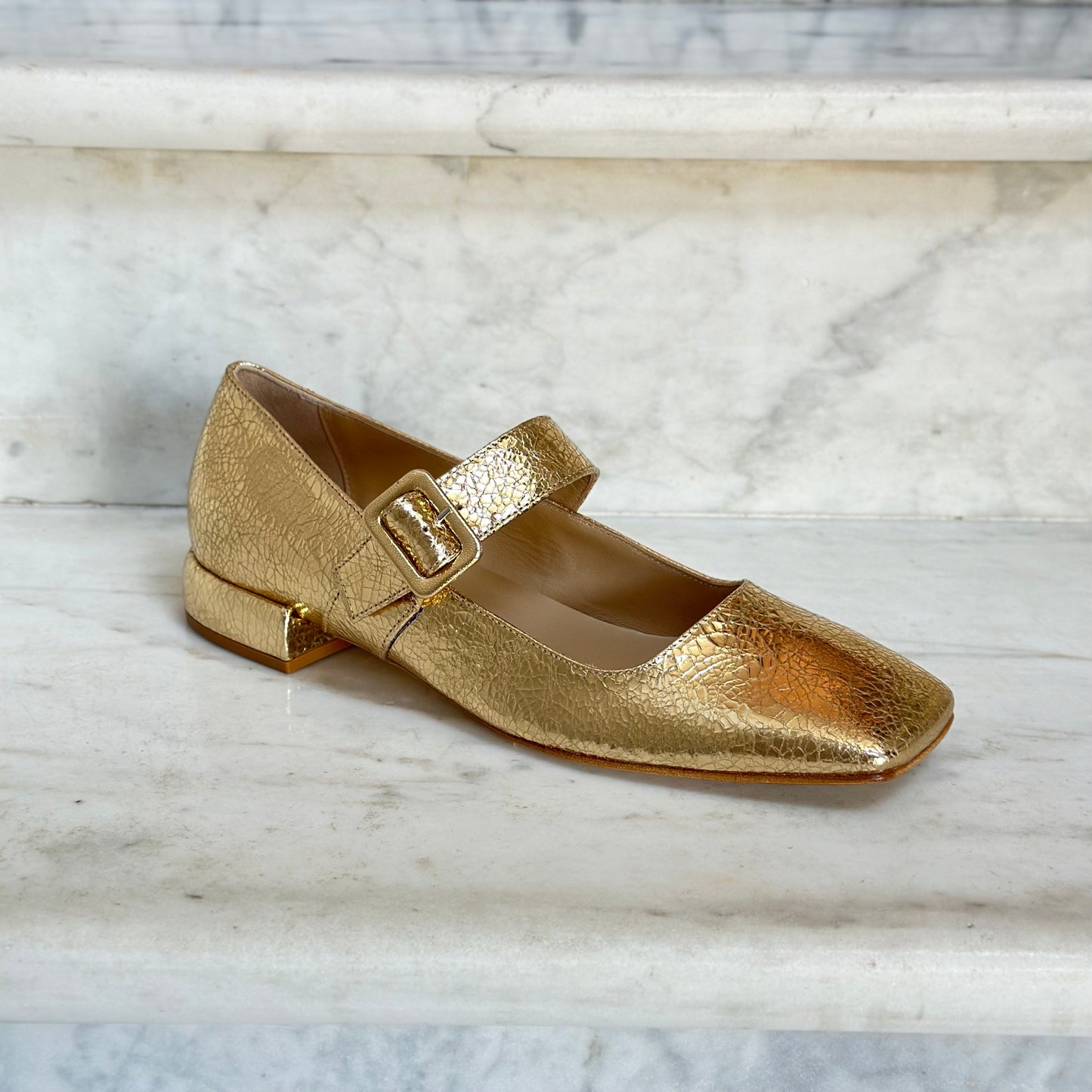 BALLERINE "LE QUADRE" ORO